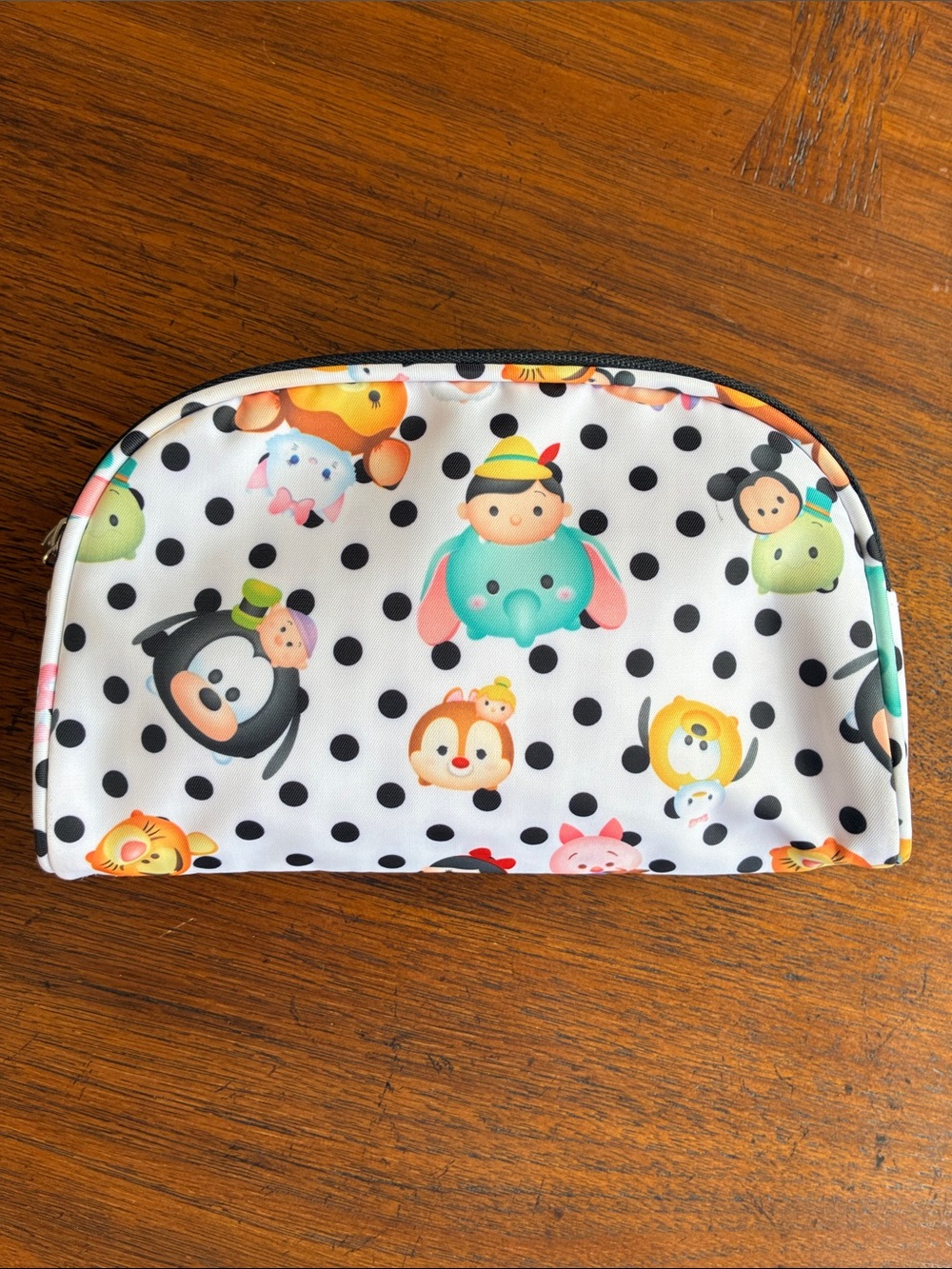 London SOHO New York Disney Tsum Tsum cosmetic bag white